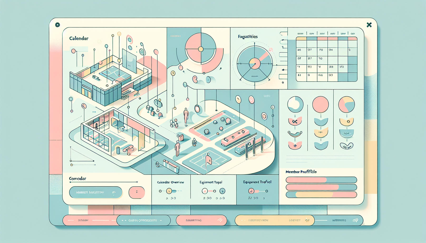 Sporto centrų valdymo modulis